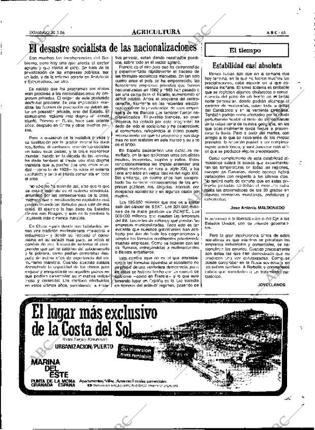 ABC MADRID 30-03-1986 página 65