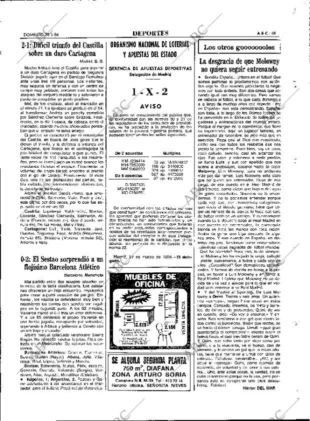 ABC MADRID 30-03-1986 página 69