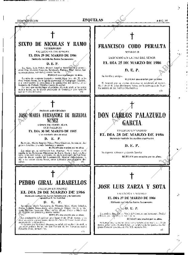 ABC MADRID 30-03-1986 página 89