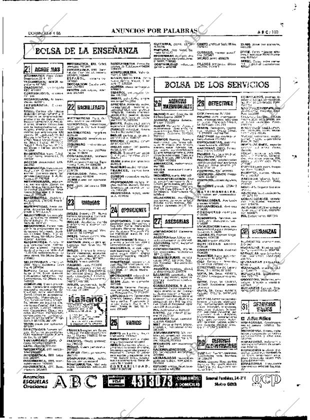 ABC MADRID 06-04-1986 página 103