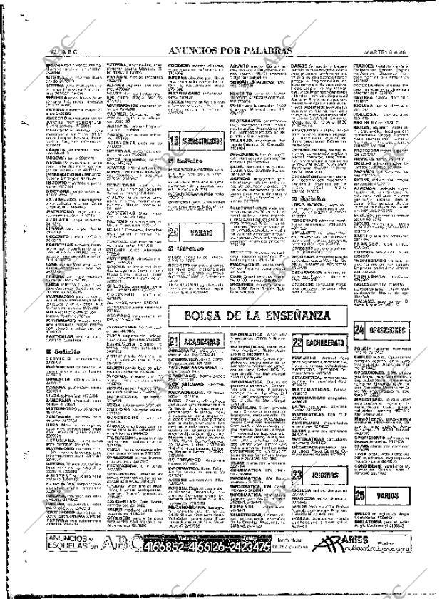 ABC MADRID 08-04-1986 página 92