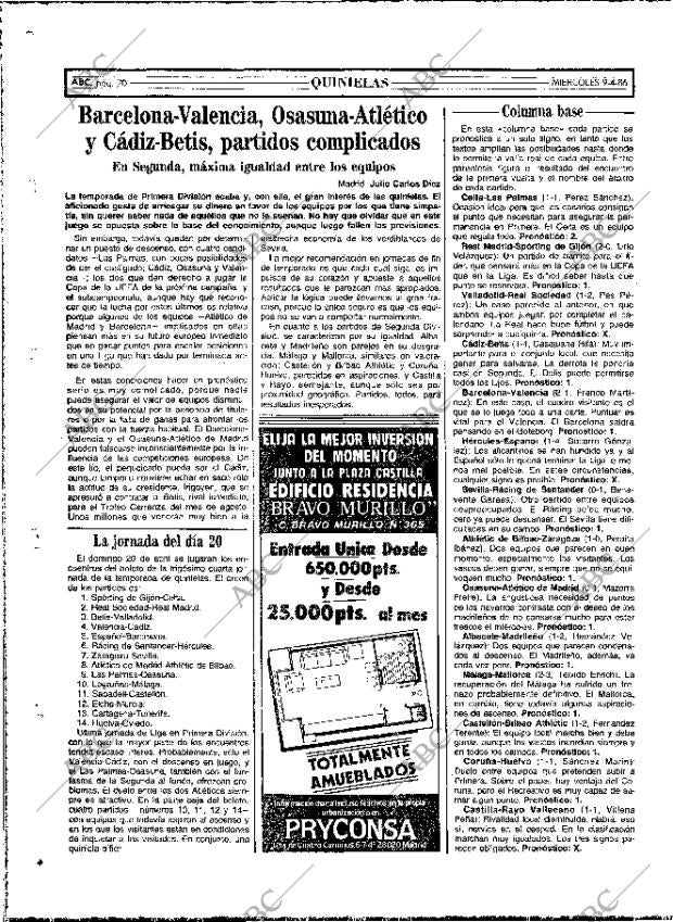 ABC MADRID 09-04-1986 página 70