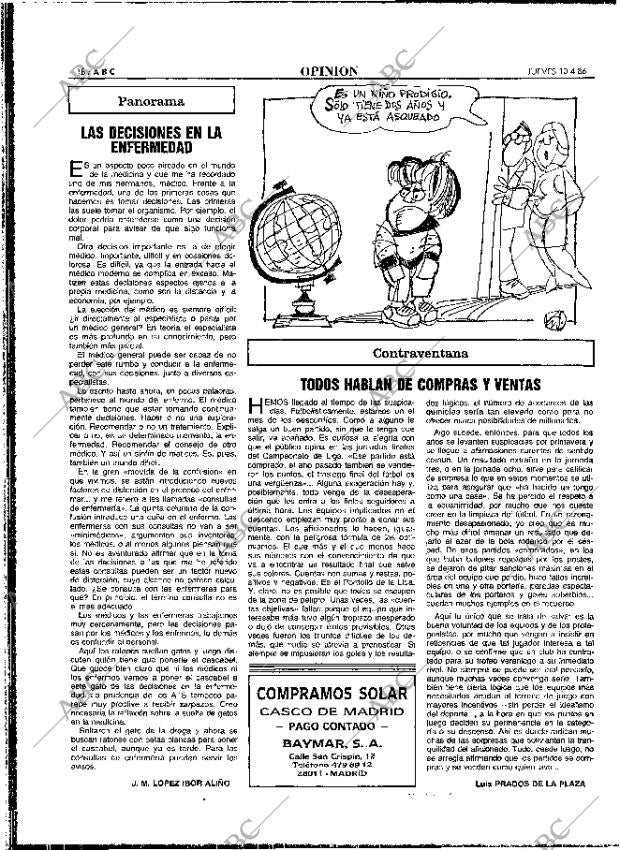 ABC MADRID 10-04-1986 página 18