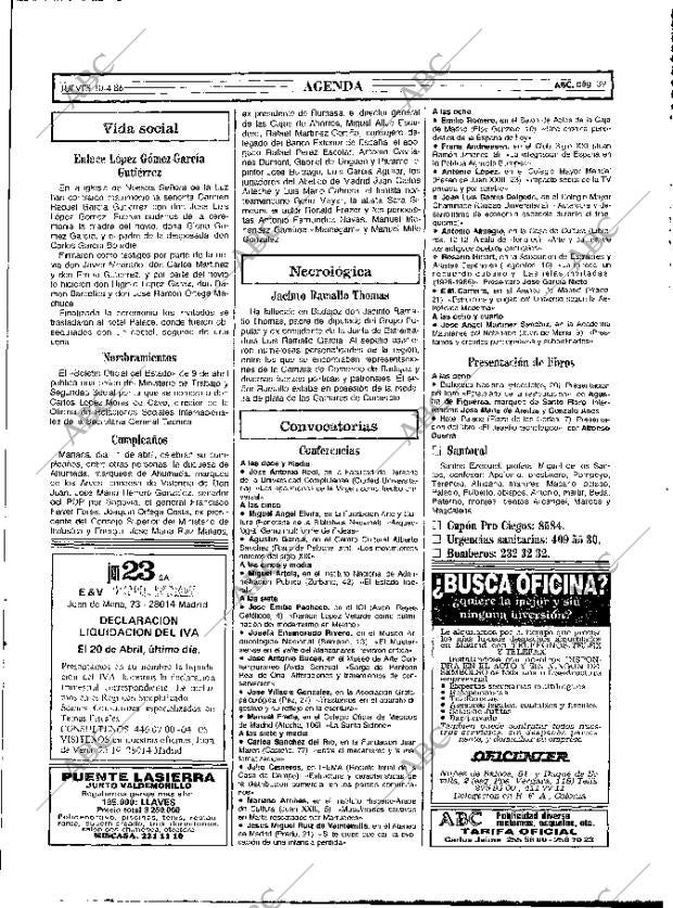 ABC MADRID 10-04-1986 página 39