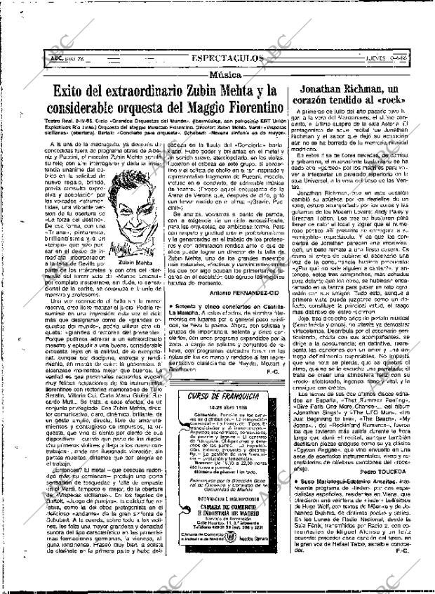 ABC MADRID 10-04-1986 página 76