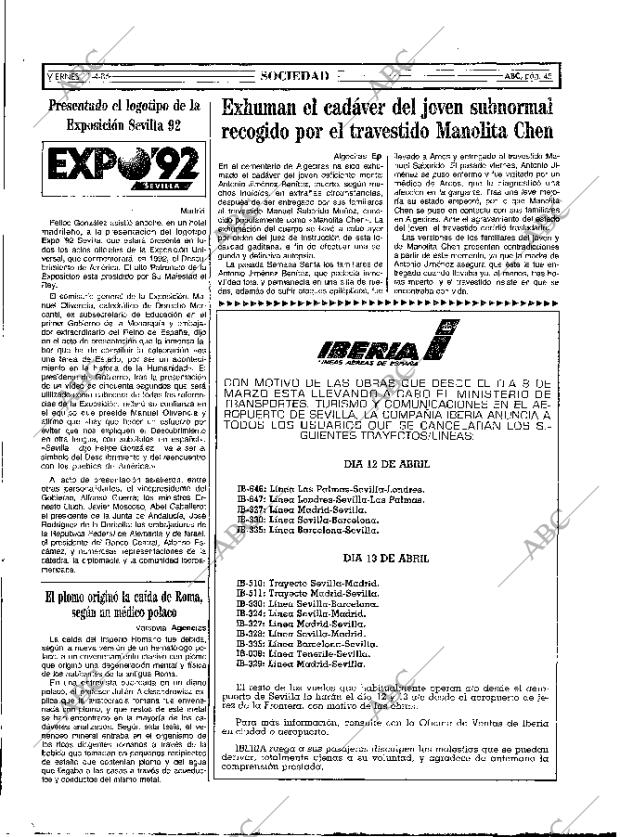 ABC MADRID 11-04-1986 página 45