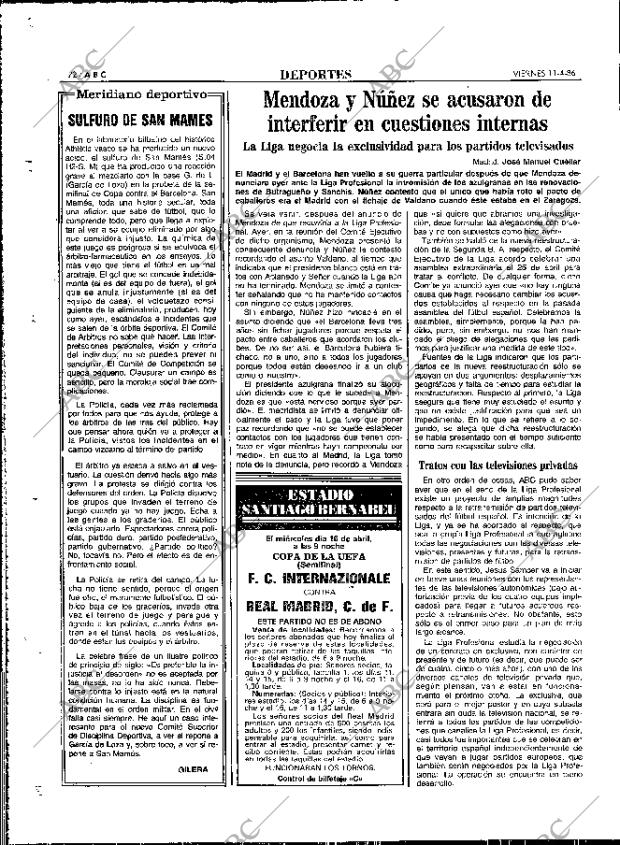 ABC MADRID 11-04-1986 página 72