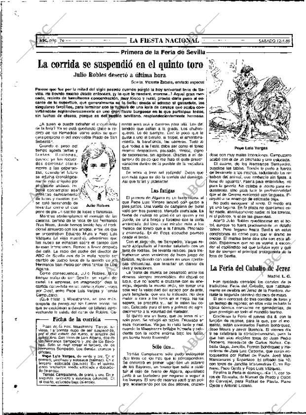 ABC MADRID 12-04-1986 página 74