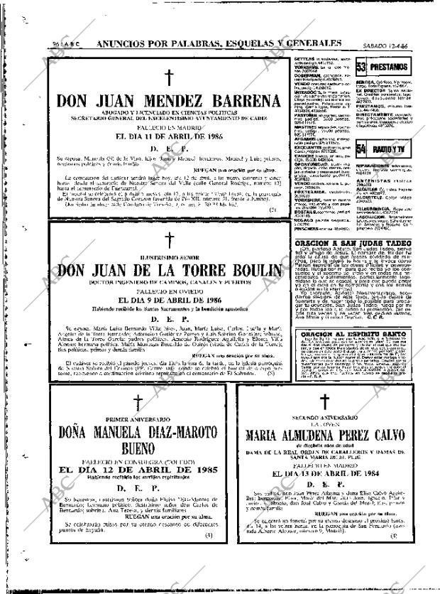 ABC MADRID 12-04-1986 página 96