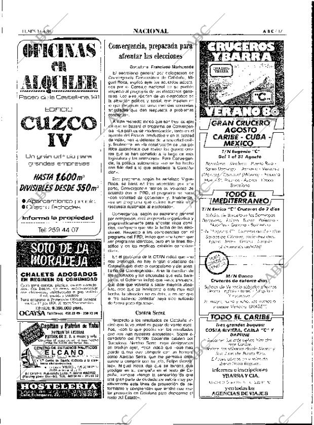 ABC MADRID 14-04-1986 página 17