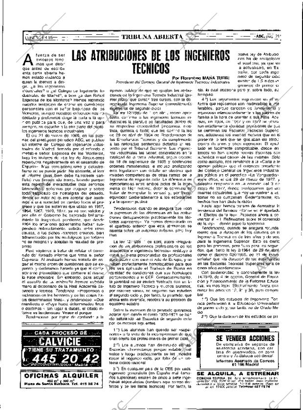 ABC MADRID 14-04-1986 página 21