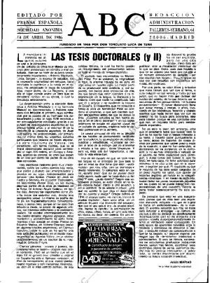 ABC MADRID 14-04-1986 página 3