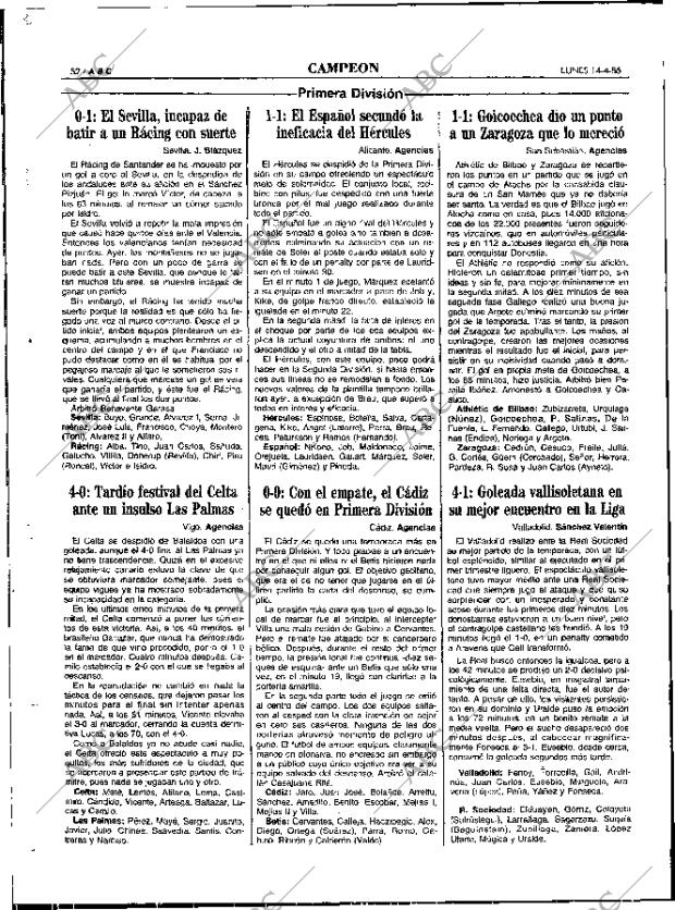 ABC MADRID 14-04-1986 página 52