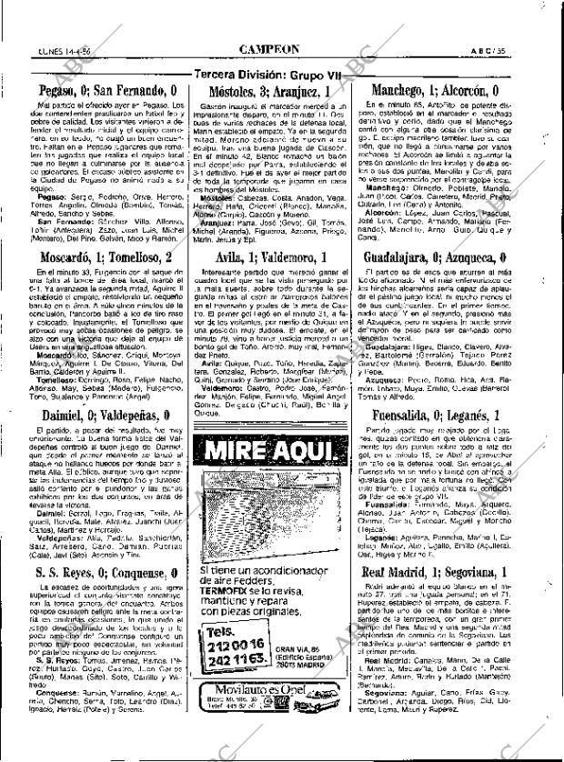 ABC MADRID 14-04-1986 página 55