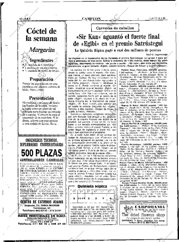 ABC MADRID 14-04-1986 página 60