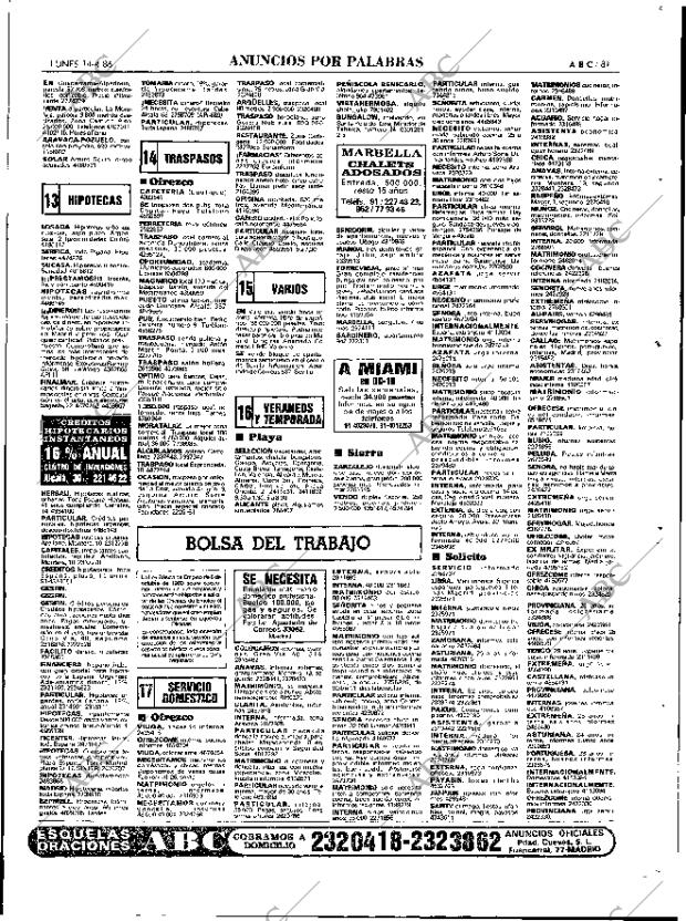 ABC MADRID 14-04-1986 página 81