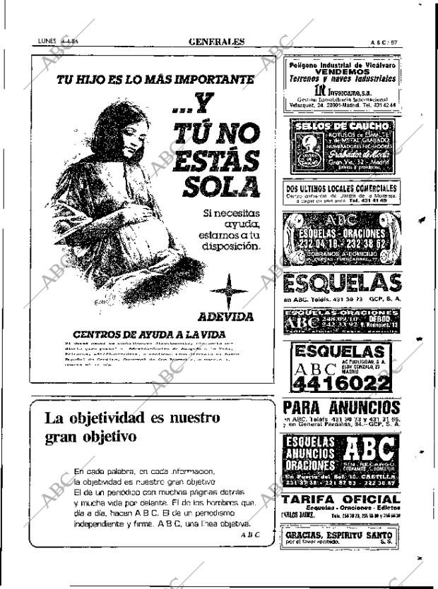 ABC MADRID 14-04-1986 página 87