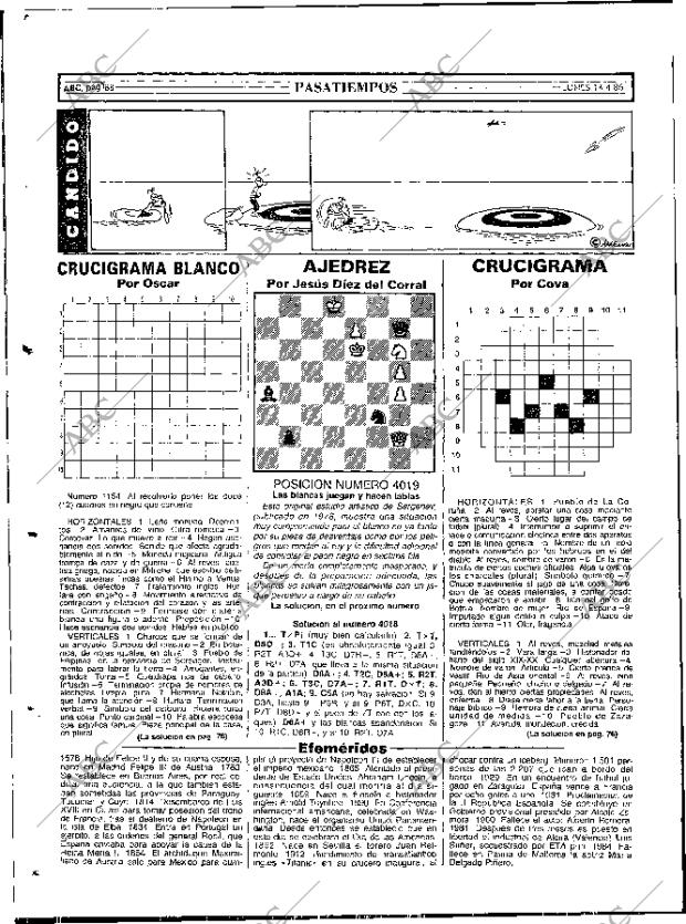 ABC MADRID 14-04-1986 página 88