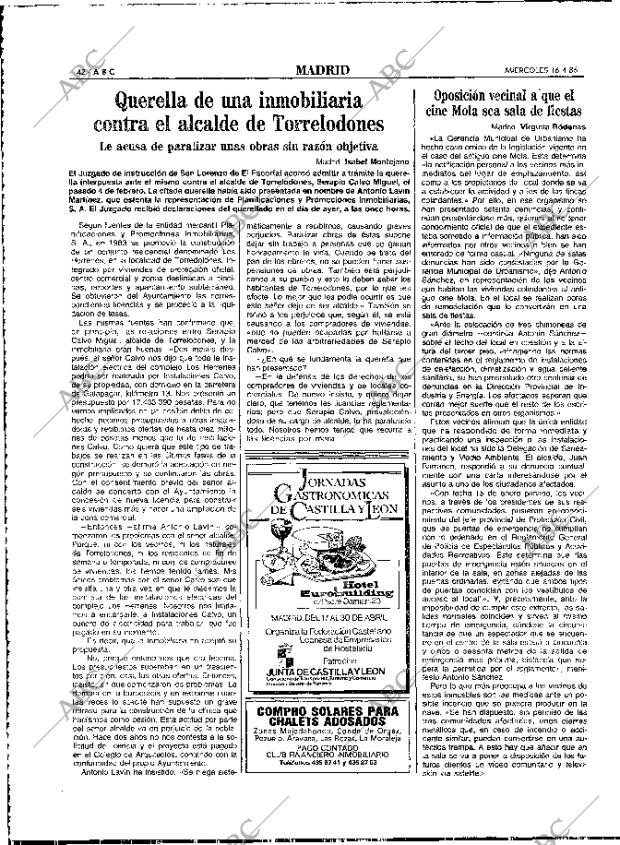 ABC MADRID 16-04-1986 página 42
