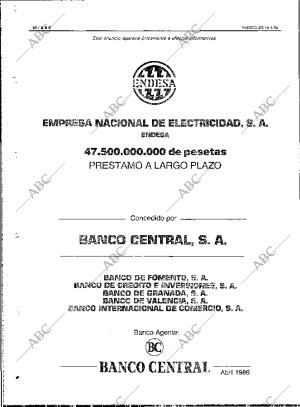 ABC MADRID 16-04-1986 página 68