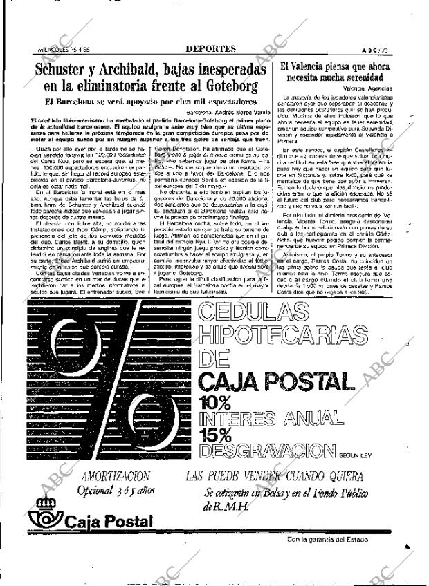 ABC MADRID 16-04-1986 página 73