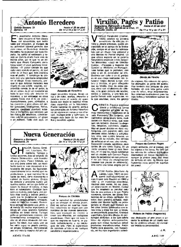 ABC MADRID 17-04-1986 página 109