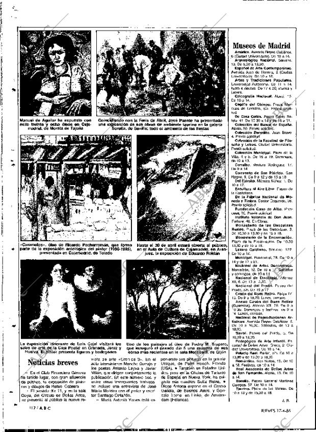 ABC MADRID 17-04-1986 página 112