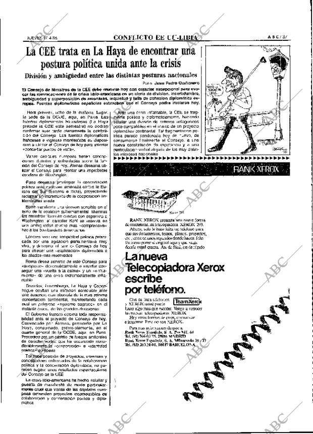 ABC MADRID 17-04-1986 página 37