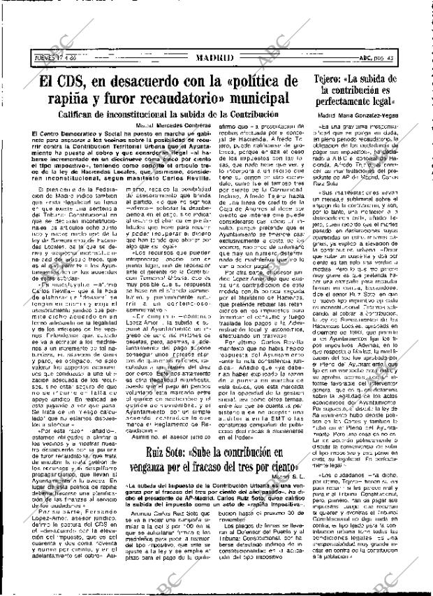 ABC MADRID 17-04-1986 página 43