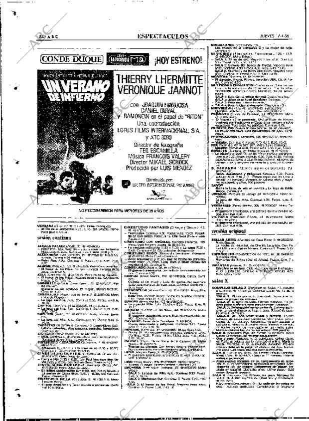 ABC MADRID 17-04-1986 página 84