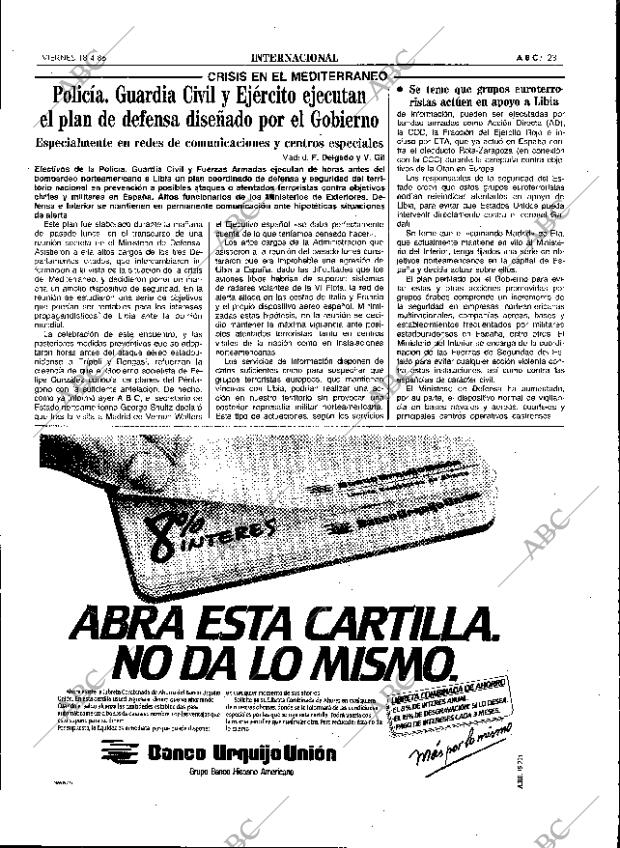 ABC SEVILLA 18-04-1986 página 23