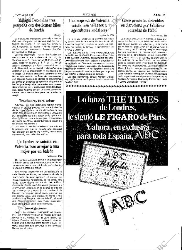 ABC SEVILLA 18-04-1986 página 55