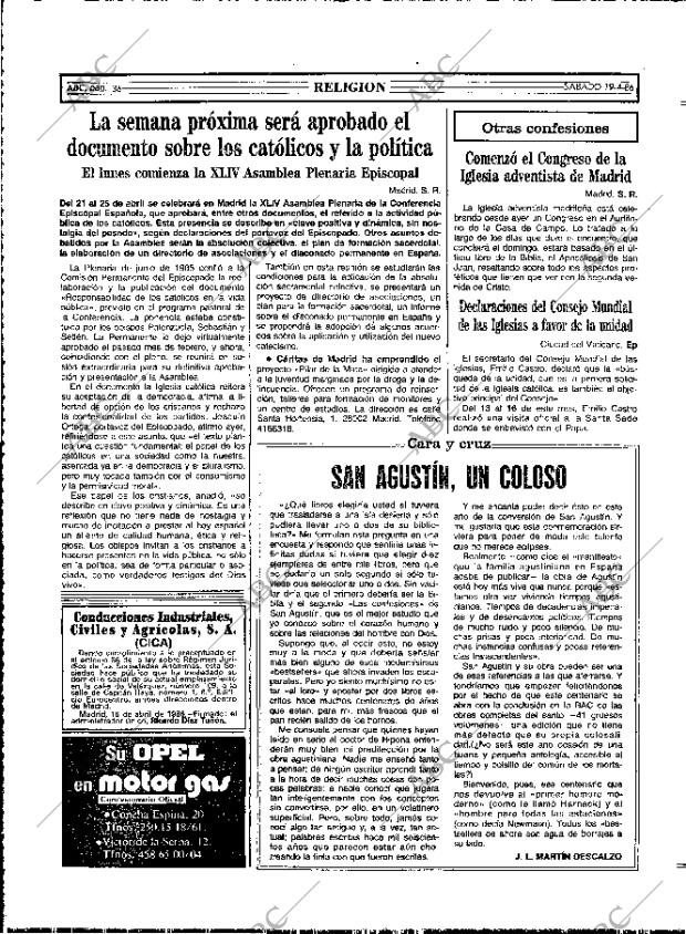 ABC MADRID 19-04-1986 página 36