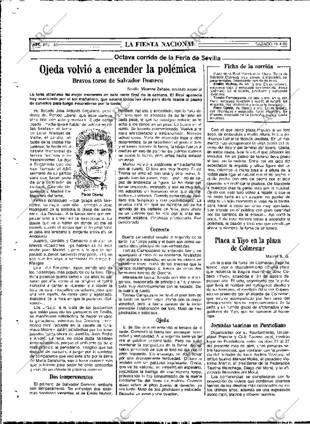 ABC MADRID 19-04-1986 página 74