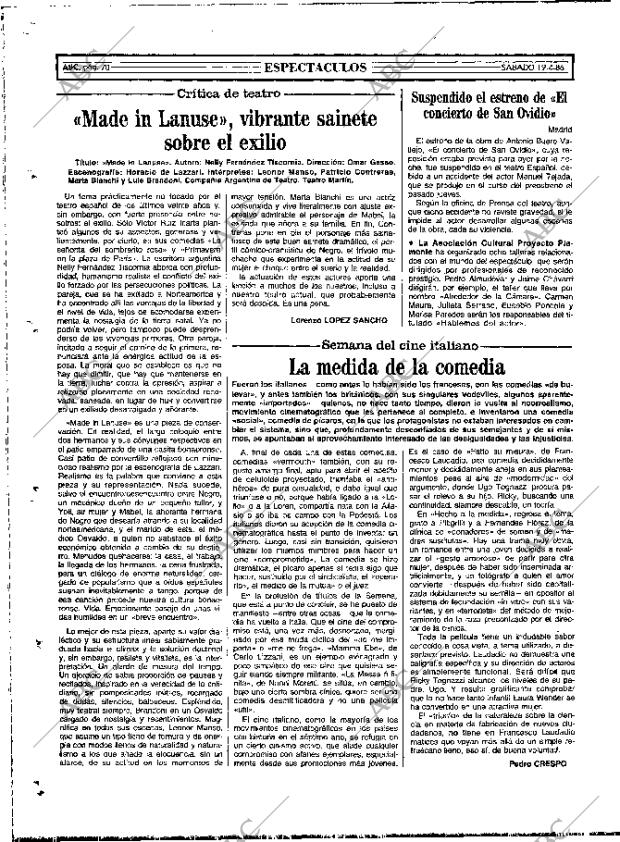 ABC MADRID 19-04-1986 página 78