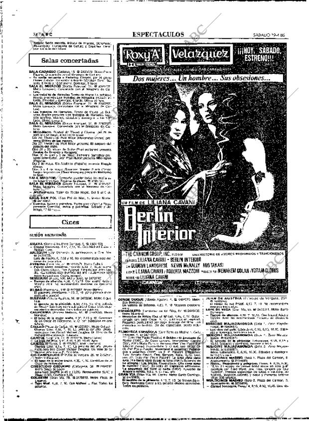 ABC MADRID 19-04-1986 página 82