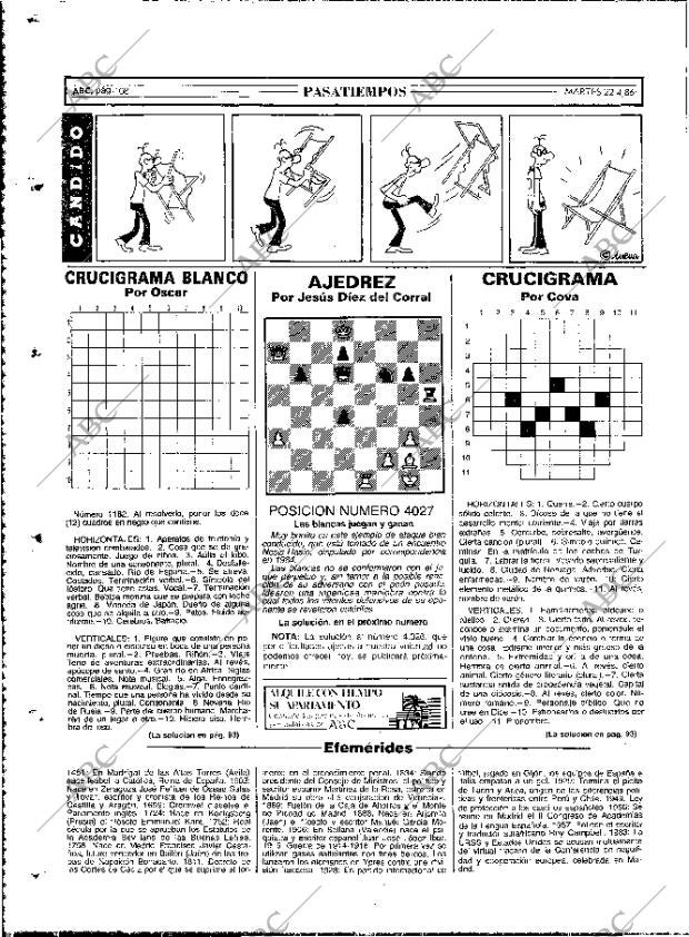 ABC MADRID 22-04-1986 página 108