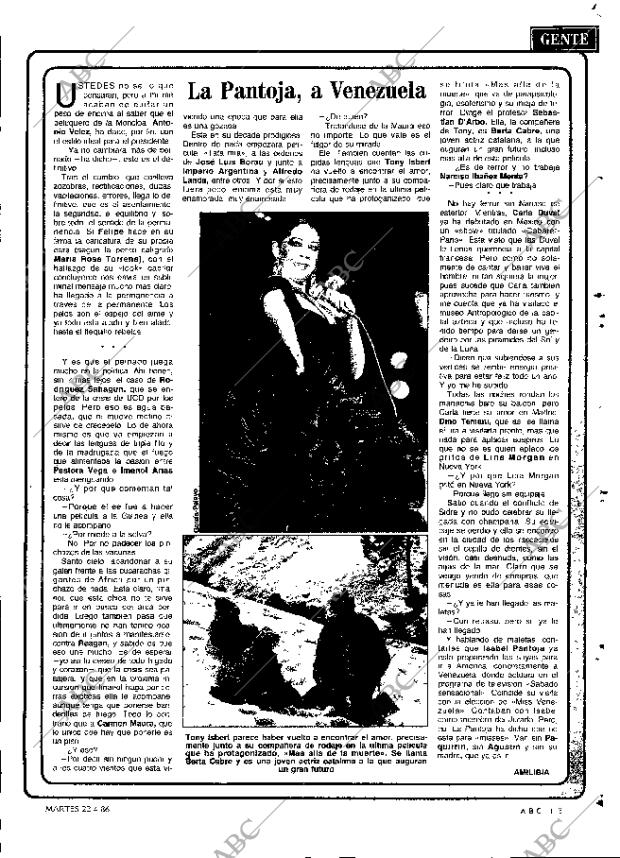 ABC MADRID 22-04-1986 página 113