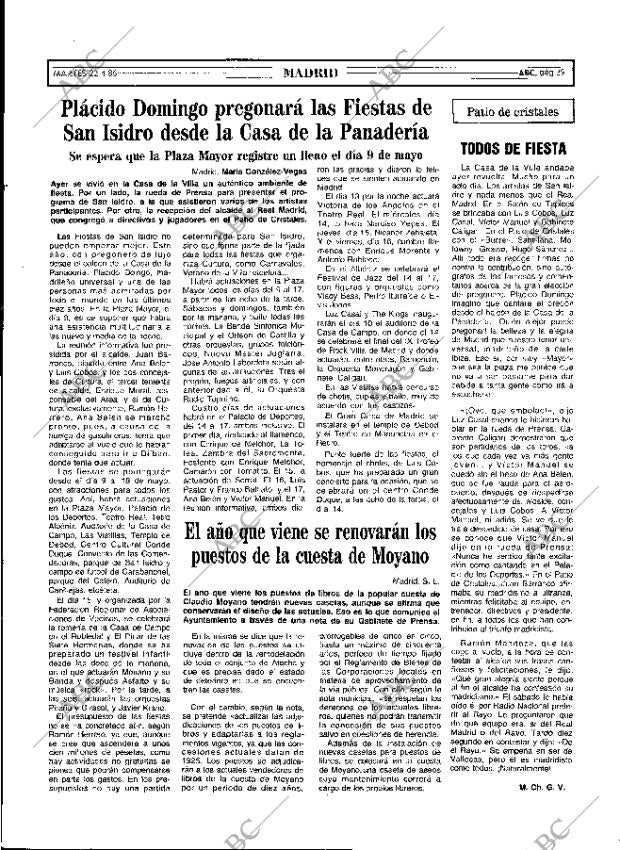 ABC MADRID 22-04-1986 página 39