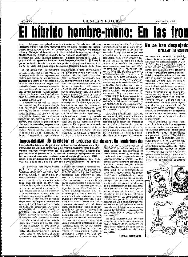 ABC MADRID 22-04-1986 página 60