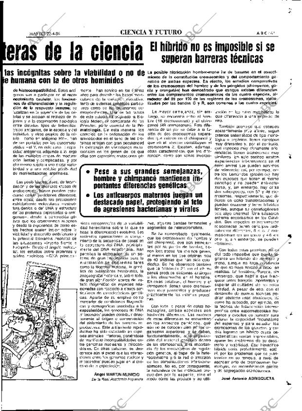 ABC MADRID 22-04-1986 página 61