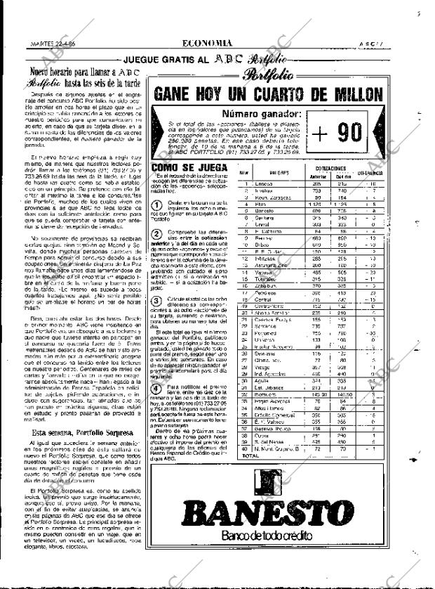 ABC MADRID 22-04-1986 página 71