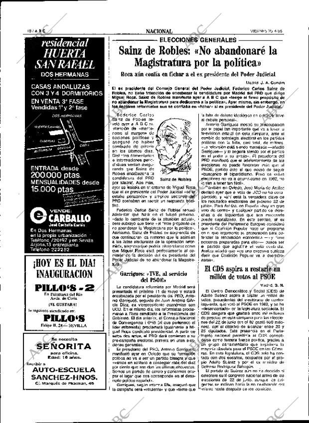ABC SEVILLA 25-04-1986 página 18