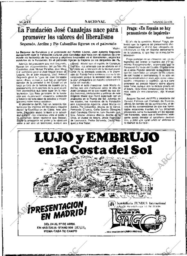 ABC MADRID 26-04-1986 página 34