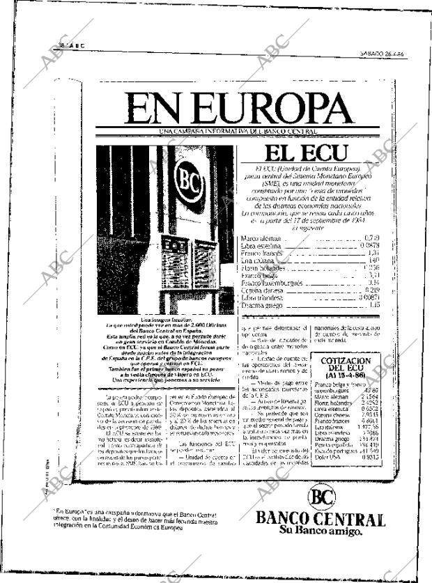 ABC MADRID 26-04-1986 página 38