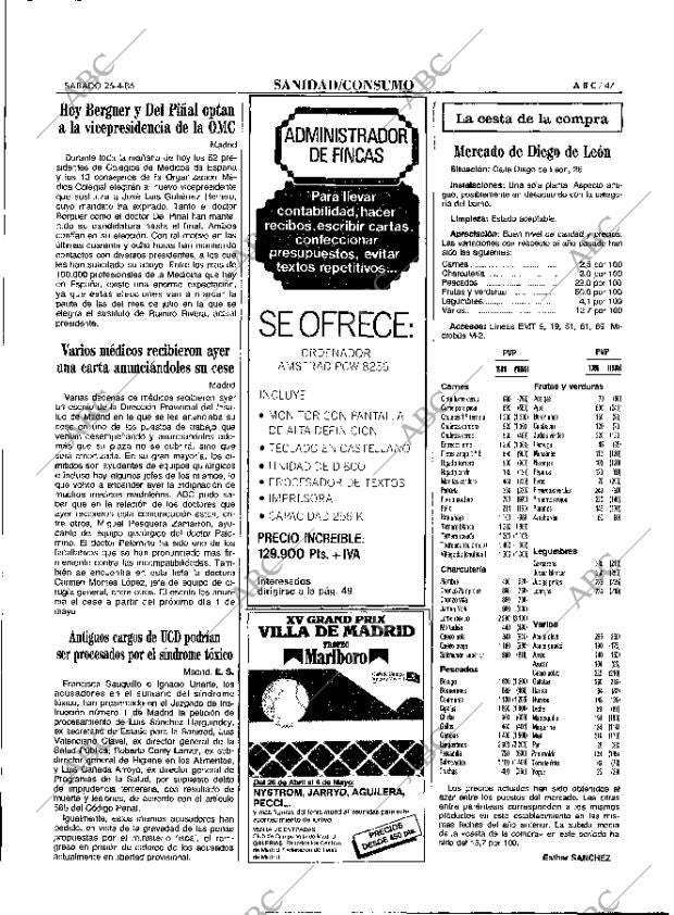 ABC MADRID 26-04-1986 página 47