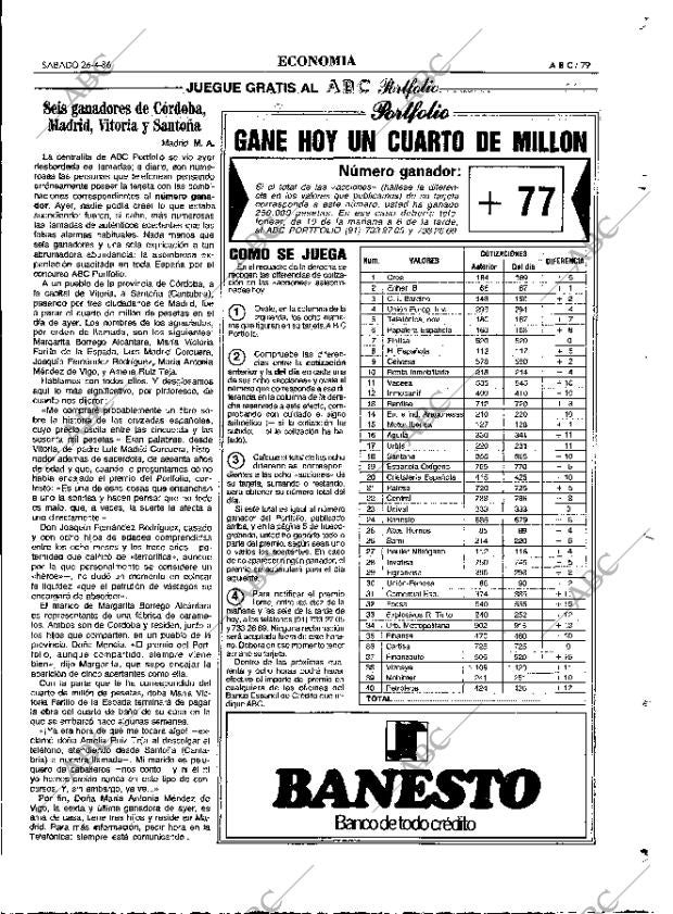 ABC MADRID 26-04-1986 página 79