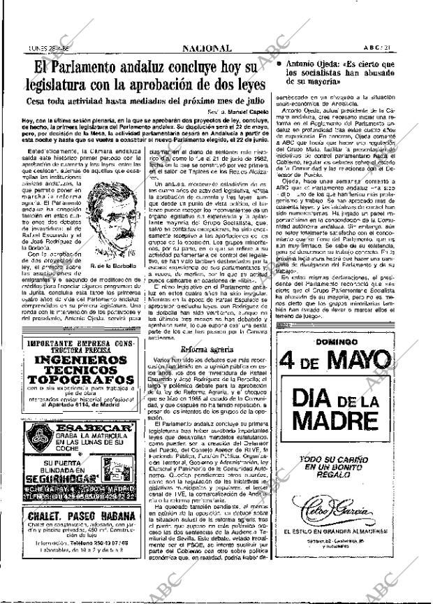 ABC MADRID 28-04-1986 página 21
