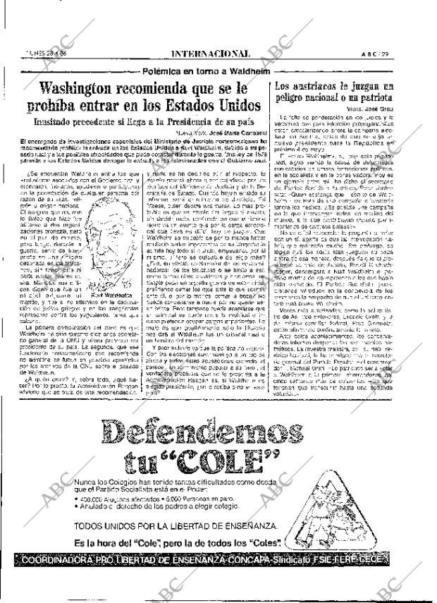 ABC MADRID 28-04-1986 página 29