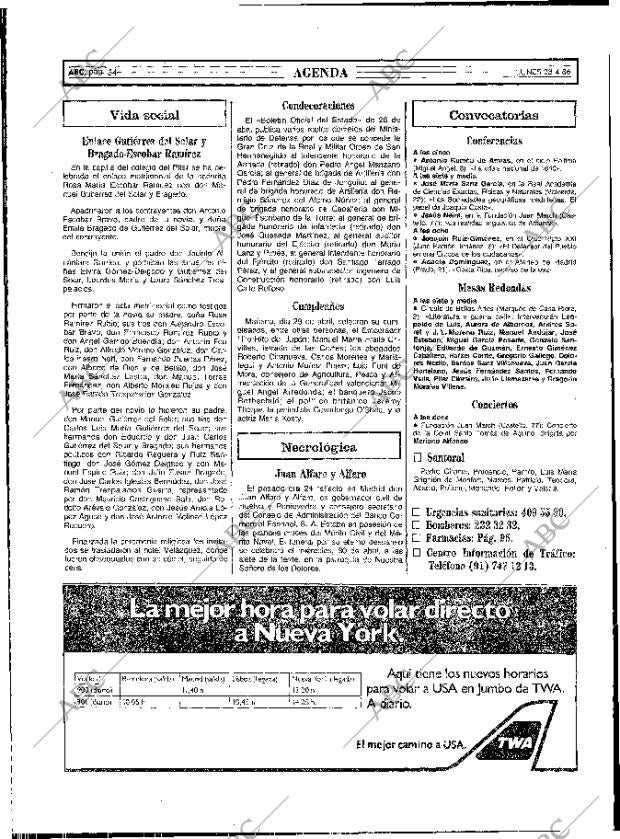 ABC MADRID 28-04-1986 página 34